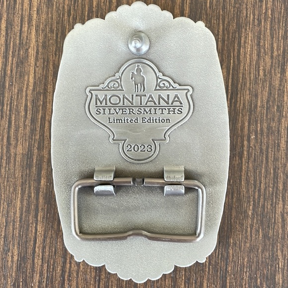 PRICE FIRM. MONTANA SILVERSMITHS PENDLETON WHISKEY 2023 WESTERN BELT BUCKLE - Picture 4 of 7